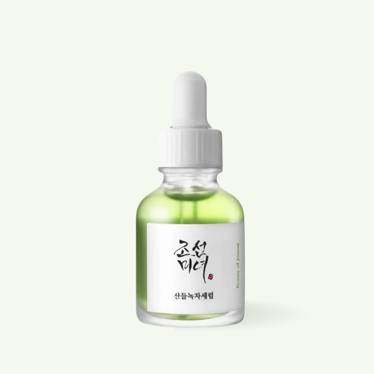 Calming Serum Green Tea Panthenol 30ml facial serum bottle