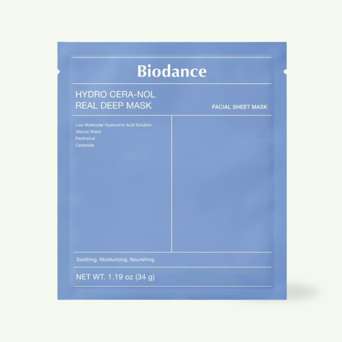 Hydro Cera-nol Real Deep Mask 1pc hydrogel facial mask