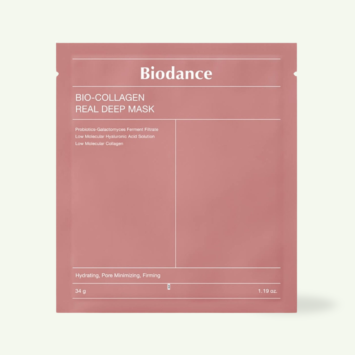 Bio-Collagen Real Deep Mask 1pc hydrogel facial mask