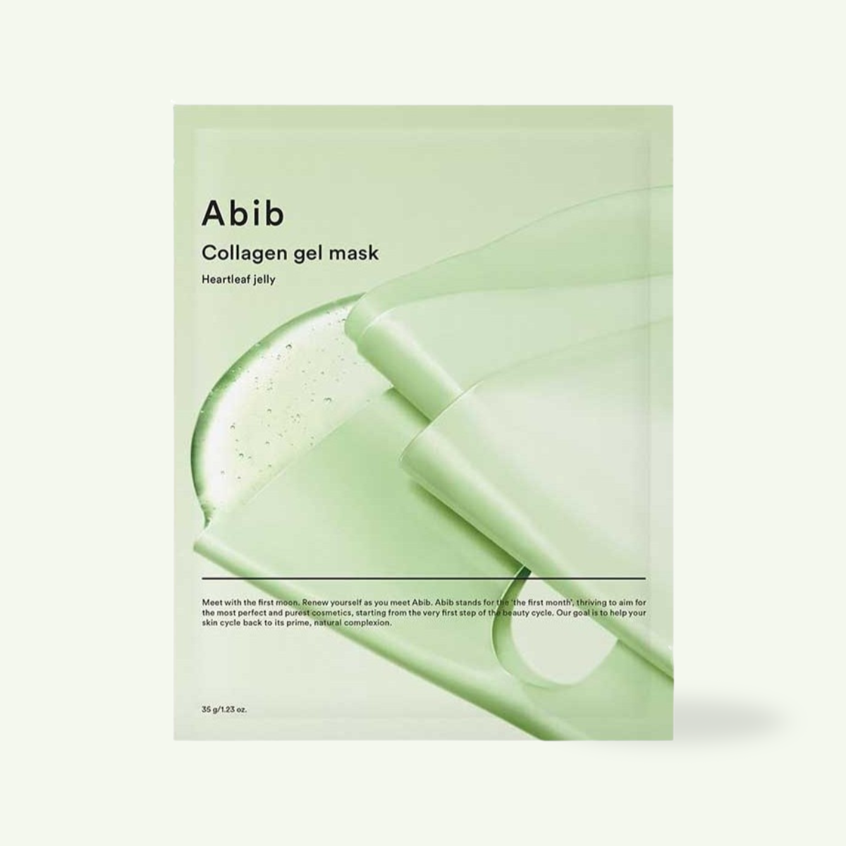 Collagen Gel Mask Heartleaf Jelly single use hydrogel face mask